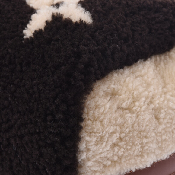LOUIS VUITTON Teddy Speedy Bandouliere Bag Brown White Shearling - Picture 7 of 9